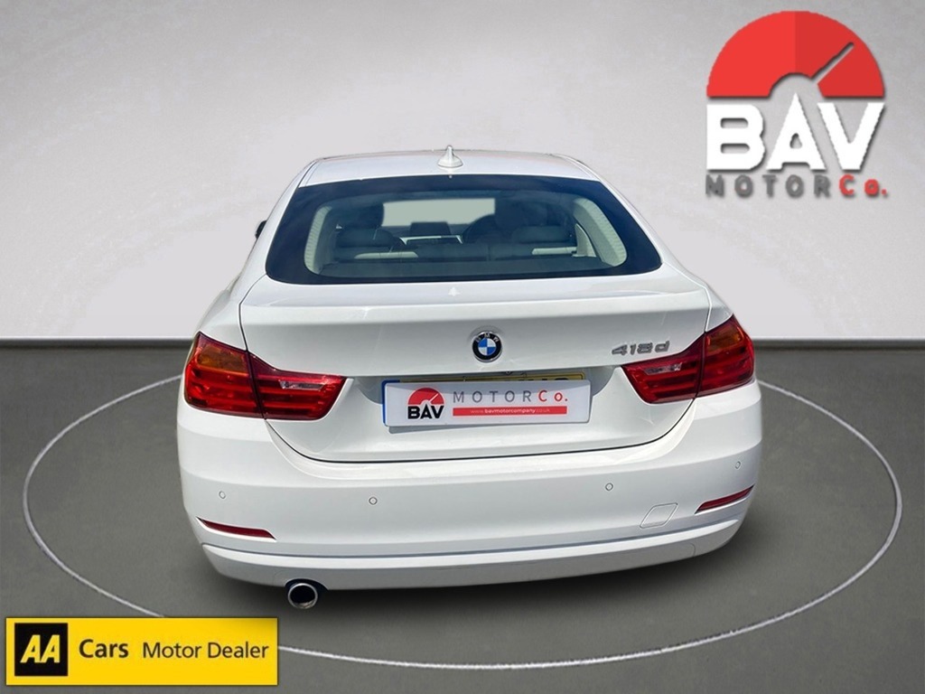 BMW 4 Series Gran Coupe 418D Se White #4