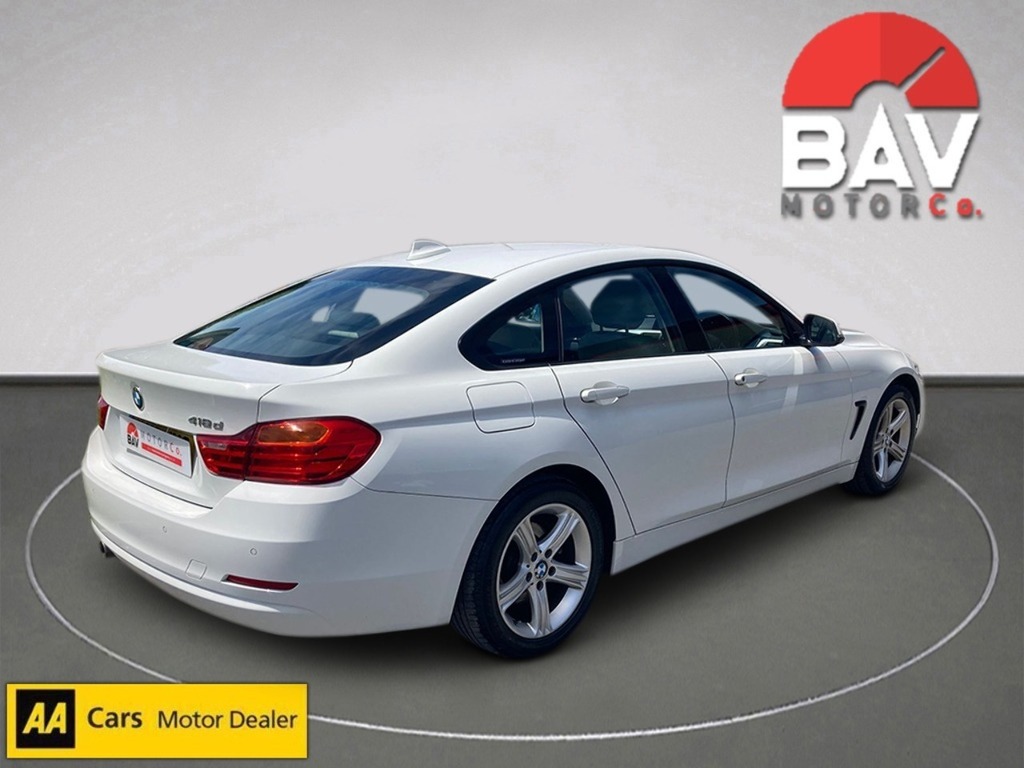 BMW 4 Series Gran Coupe 418D Se White #3