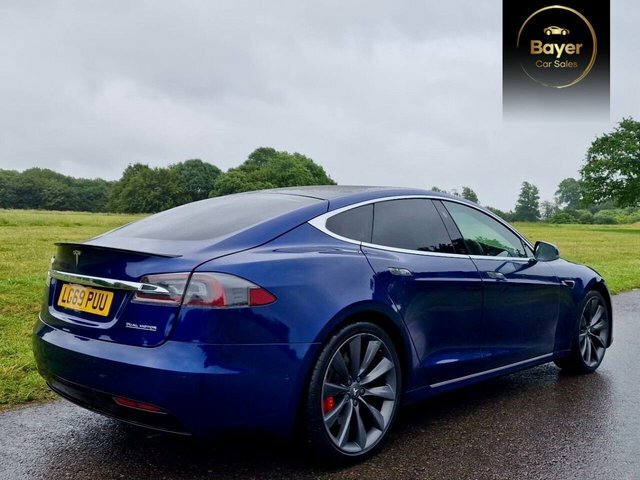 Tesla Model S Motor Performance Hatchback Blue #4