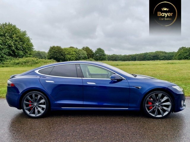 Tesla Model S Motor Performance Hatchback Blue #2