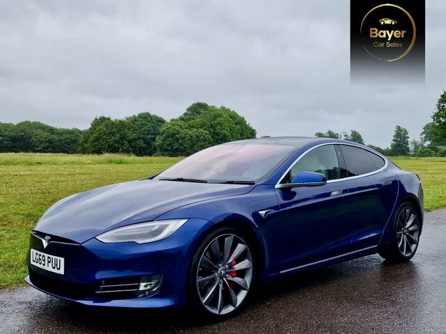 Tesla Model S Motor Performance Hatchback Blue