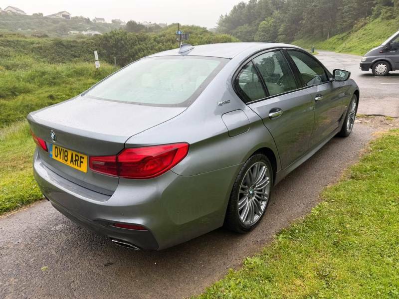 BMW 5 Series 530E M Sport Blue #6