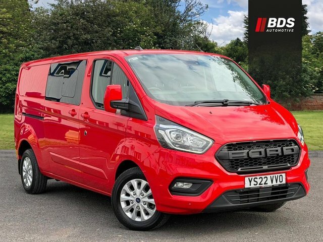 Ford Transit Custom 2.0 320 Ecoblue Limited Crew Van L2 H1 Euro 6 Ss Red