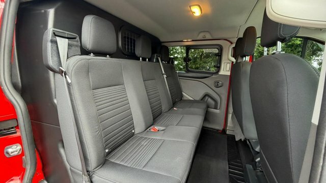 Ford Transit Custom 2.0 320 Ecoblue Limited Crew Van L2 H1 Euro 6 Ss YS22VVO Red #6