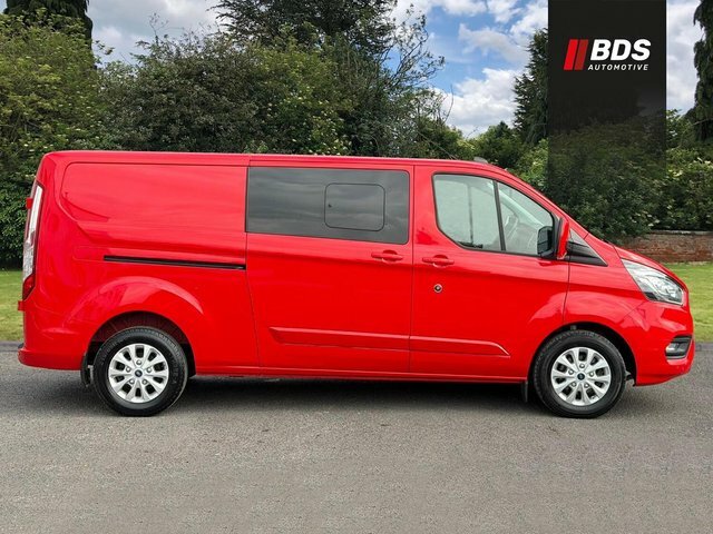 Ford Transit Custom 2.0 320 Ecoblue Limited Crew Van L2 H1 Euro 6 Ss YS22VVO Red #2