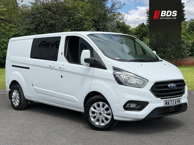 Ford Transit Custom 2.0 300 Ecoblue Limited Crew Van L2 H1 Euro 6 Ss White