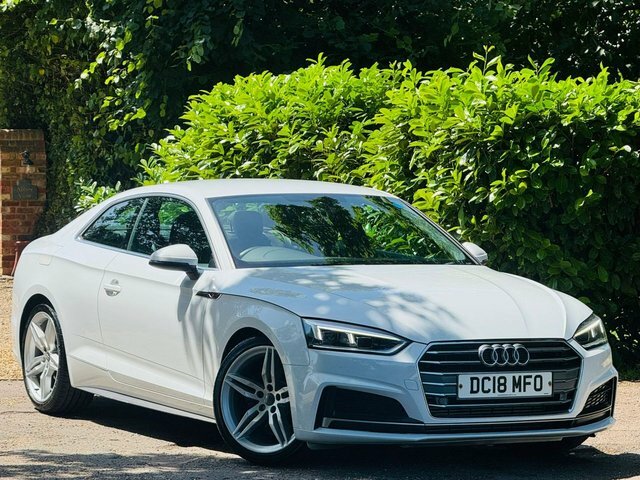 Audi A5 2.0 Tfsi S Line Coupe Euro 6 S DC18MFO White #2