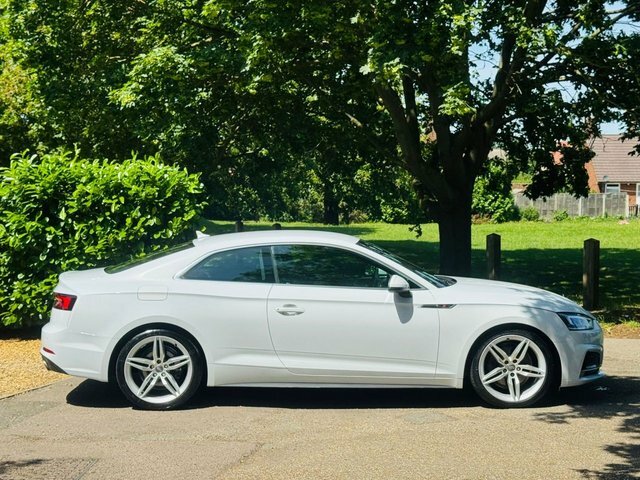 Audi A5 2.0 Tfsi S Line Coupe Euro 6 S DC18MFO White #4