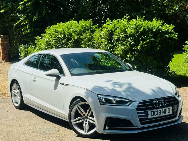 Audi A5 2.0 Tfsi S Line Coupe Euro 6 S DC18MFO White #3