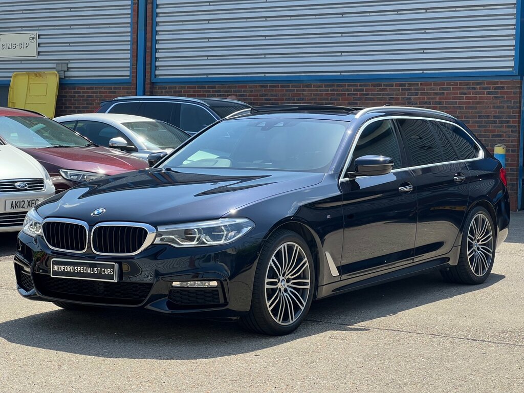 BMW 5 Series 2.0 520D M Sport Touring Xdrive Eu YF67EBD Black #3