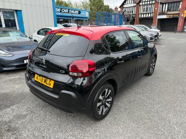 Citroen C3 2018 1.2 Puretech Flair Hatchback Manua Black #3