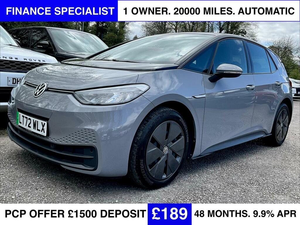 Volkswagen ID.3 Hatchback Pure Performance 45Kwh Life 20 LT72WLX Grey #2
