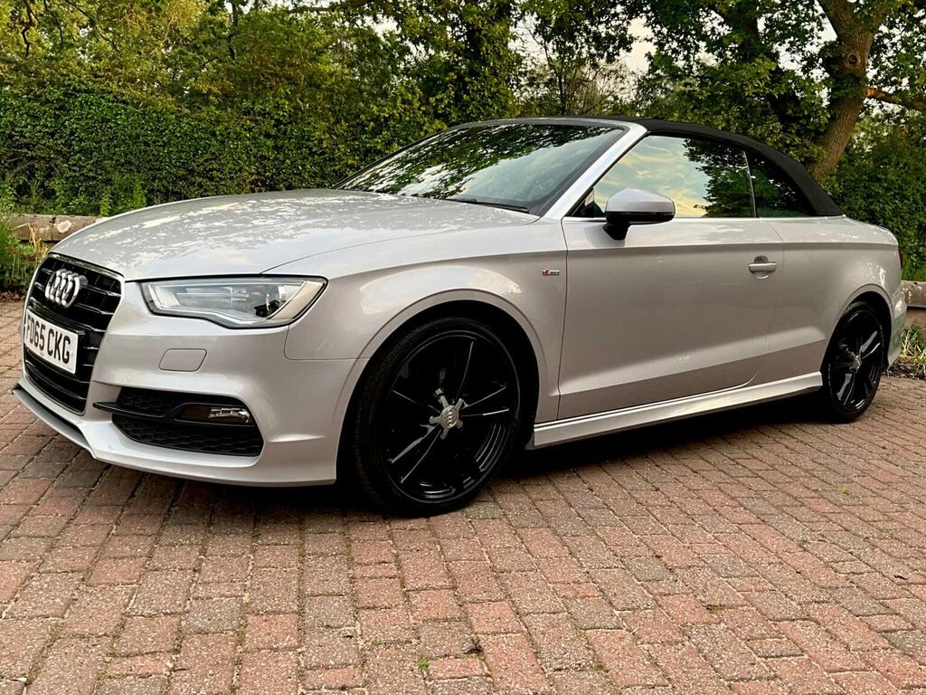 Audi A3 Cabriolet Convertible 2.0 Tdi S Line S Tronic Euro 6 Ss 2 Grey