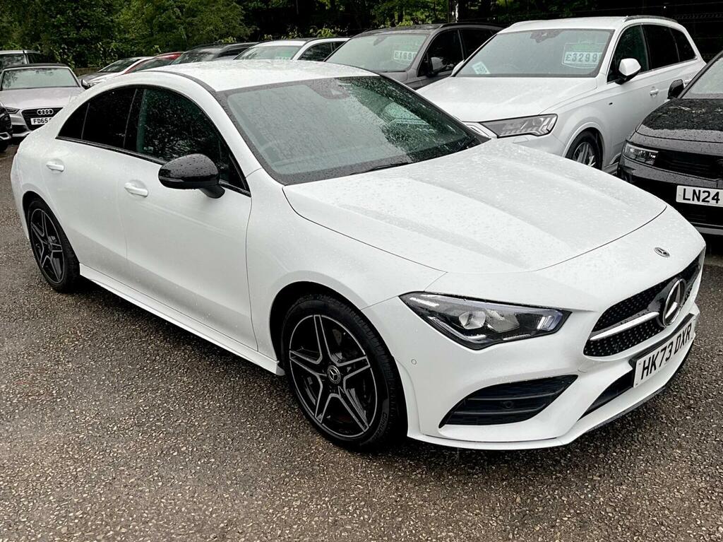 Mercedes-Benz CLA Class Saloon 1.3 Cla200h Mhev Amg Line Executive Coupe HK73DXR White #2