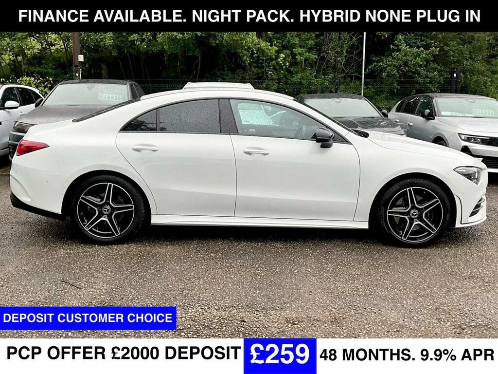 Mercedes-Benz CLA Class Saloon 1.3 Cla200h Mhev Amg Line Executive Coupe White