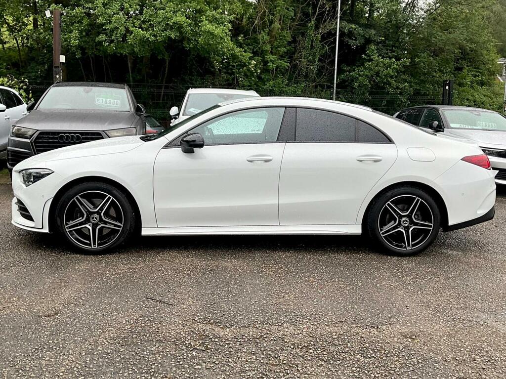 Mercedes-Benz CLA Class Saloon 1.3 Cla200h Mhev Amg Line Executive Coupe HK73DXR White #4