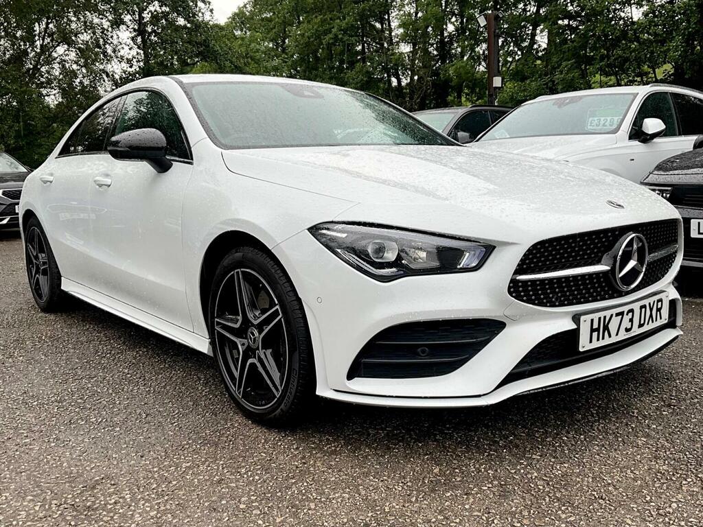 Mercedes-Benz CLA Class Saloon 1.3 Cla200h Mhev Amg Line Executive Coupe HK73DXR White #3
