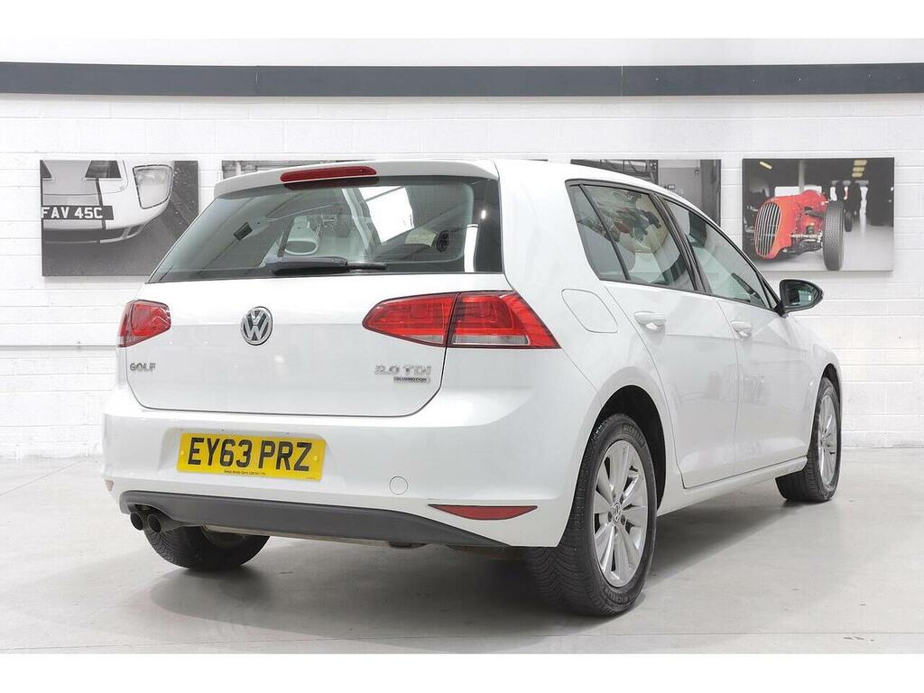 Volkswagen Golf 2.0 Tdi Bluemotion Tech Se Dsg Euro 5 Ss EY63PRZ White #3