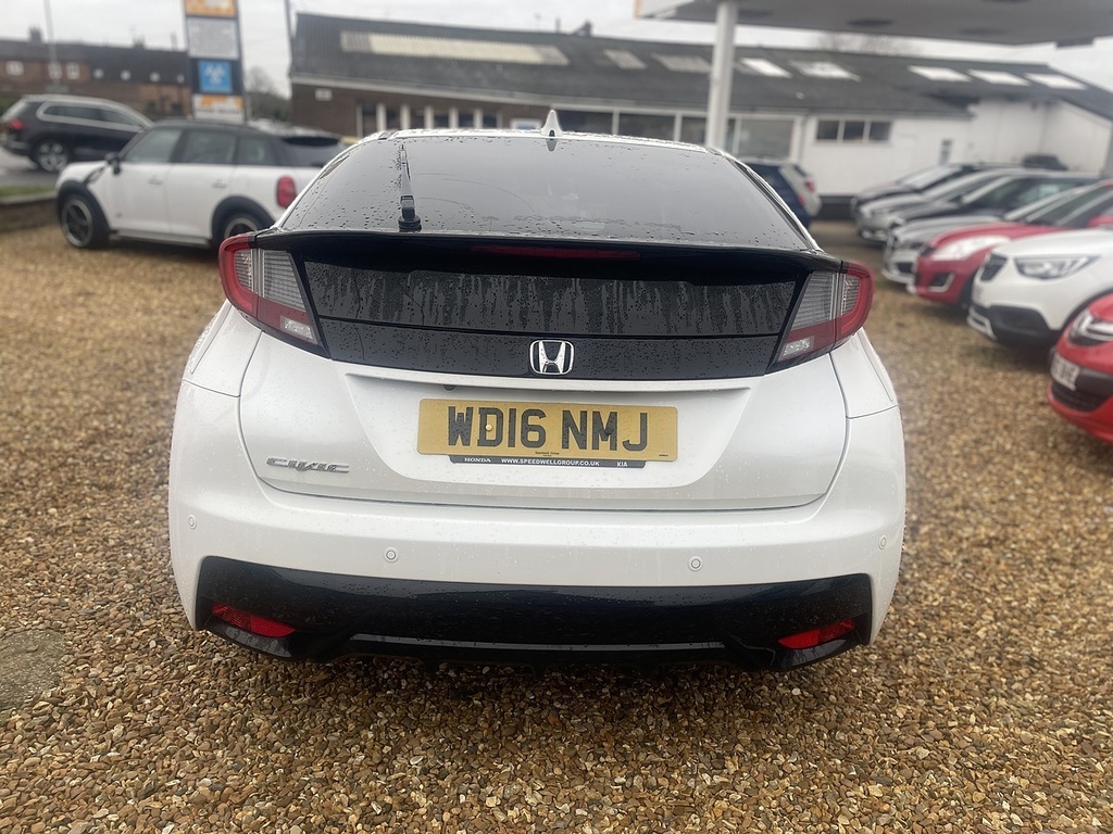 Honda Civic I-vtec Se Plus White #5