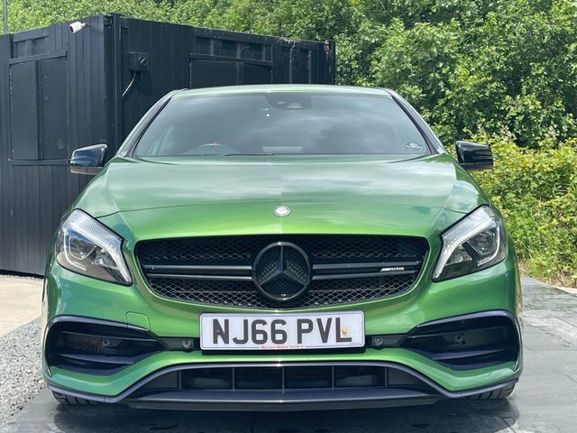Mercedes-Benz A Class 2.0 A45 Amg Hatchback Spds Dct 4Matic E NJ66PVL Green #2