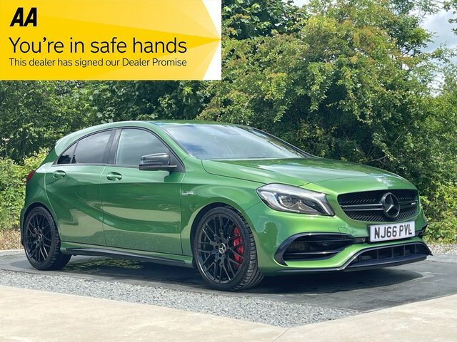 Mercedes-Benz A Class 2.0 A45 Amg Hatchback Spds Dct 4Matic E NJ66PVL Green