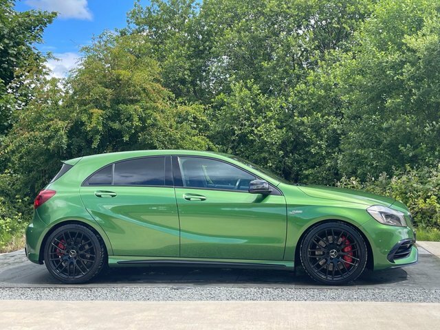 Mercedes-Benz A Class 2.0 A45 Amg Hatchback Spds Dct 4Matic E NJ66PVL Green #3