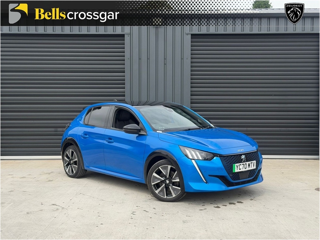 Peugeot e-208 100Kw Gt Line 50Kwh Blue
