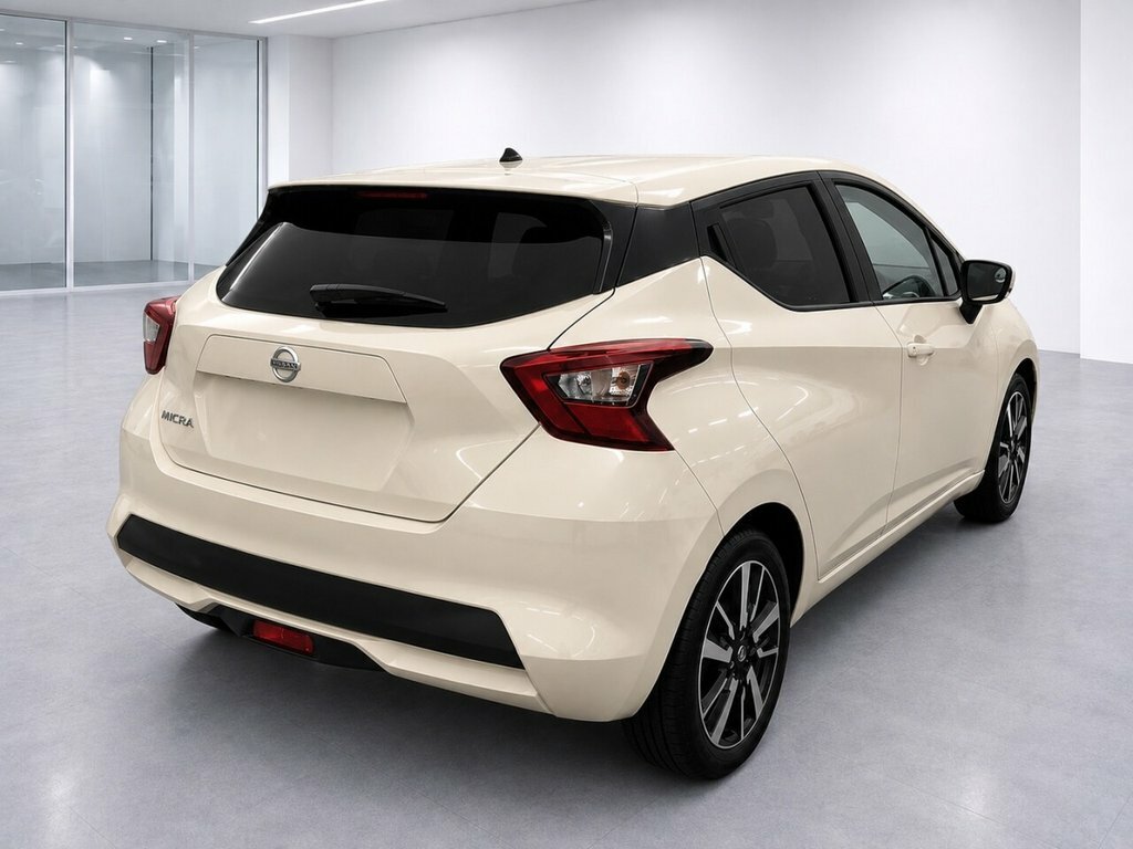 Nissan Micra Hatchback DG18LXX White #3