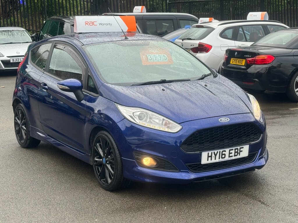Ford Fiesta 1.0T Ecoboost Zetec S Hatchback HY16EBF Blue #2