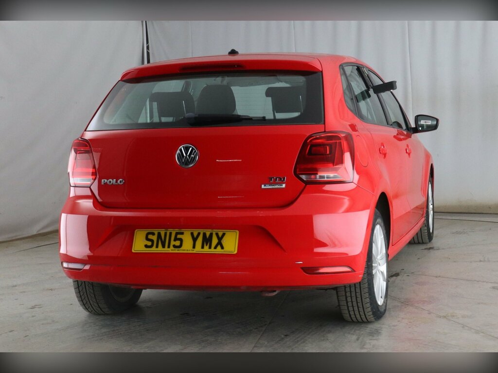 Volkswagen Polo 1.4 Tdi Bluemotion Tech Se Hatchback Ma Red #6