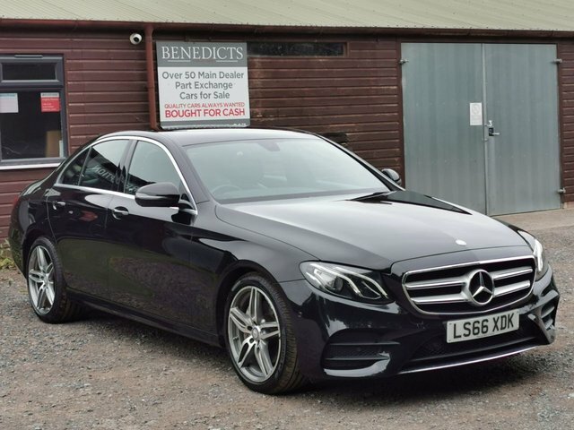 Mercedes-Benz E Class E220d Amg Line Saloon LS66XDK Black #4