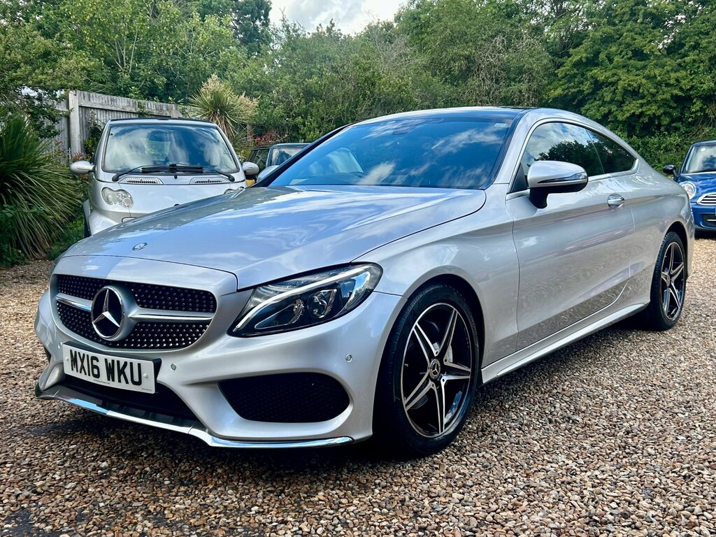Mercedes-Benz C Class 2.1 C220d Amg Line Premium Coupe G-tr Silver