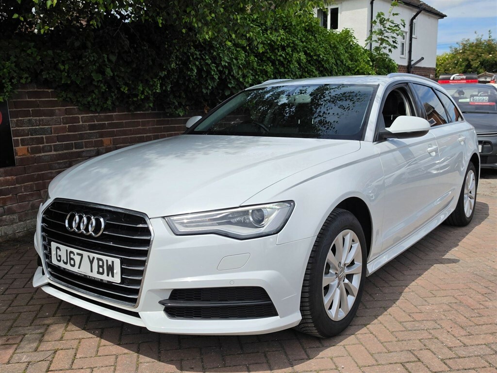 Audi A6 Avant Estate White #3