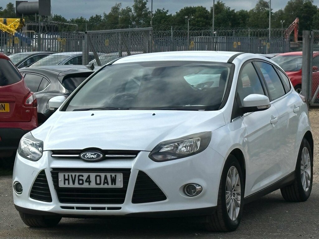 Ford Focus 1.6 Tdci Titanium Navigator Hatchback M HV64OAW White #6