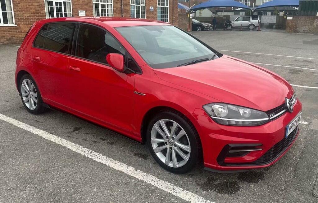 Volkswagen Golf 2.0 Tdi Bluemotion Tech R-line Dsg Euro 6 Ss Red