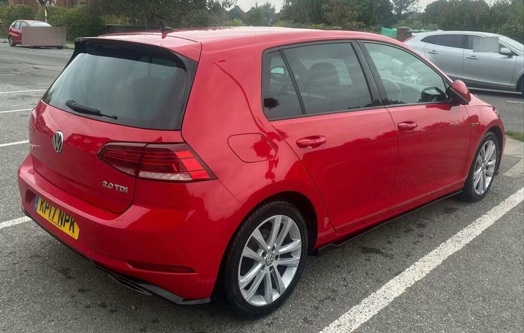 Volkswagen Golf 2.0 Tdi Bluemotion Tech R-line Dsg Euro 6 Ss Red #4