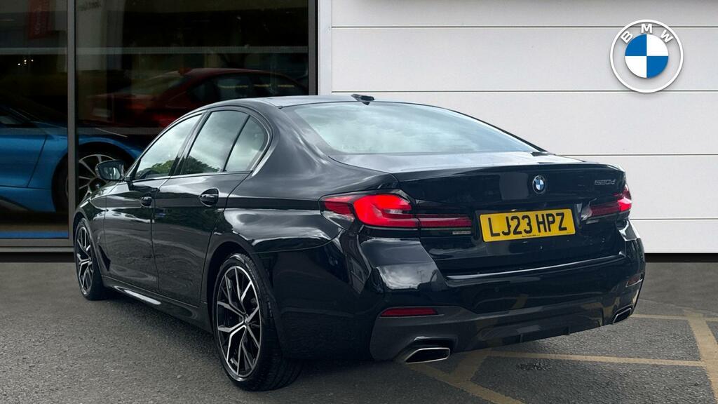 BMW 5 Series 2.0 520D Mht M Sport Steptronic Euro 6 Ss LJ23HPZ Black #2