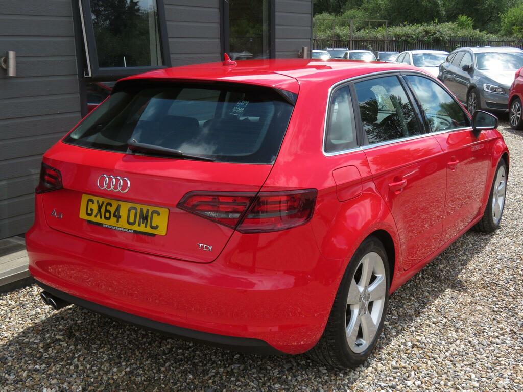 Audi A3 2.0 Tdi Sport Sportback Euro 6 Ss GX64OMC Red #4
