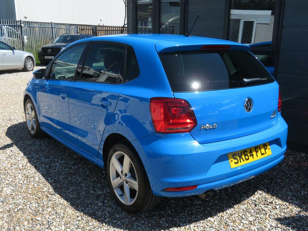 Volkswagen Polo 1.4 Tdi Bluemotion Tech Sel Euro 6 Ss SK64FLP Blue #2