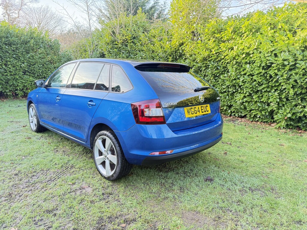 Skoda Rapid Spaceback Hatchback 1.2 Tsi Se Sport 2014 Blue #5
