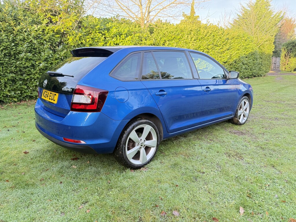 Skoda Rapid Spaceback Hatchback 1.2 Tsi Se Sport 2014 Blue #6