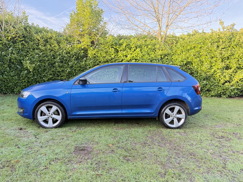 Skoda Rapid Spaceback Hatchback 1.2 Tsi Se Sport 2014 Blue #4