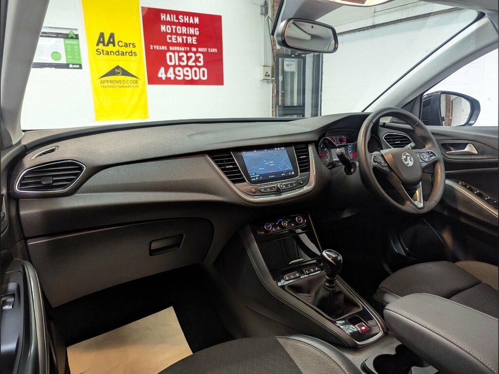Vauxhall Grandland X 1.5 Turbo D Sri Nav Main Dealer Service Histor LP70DXL Grey #6