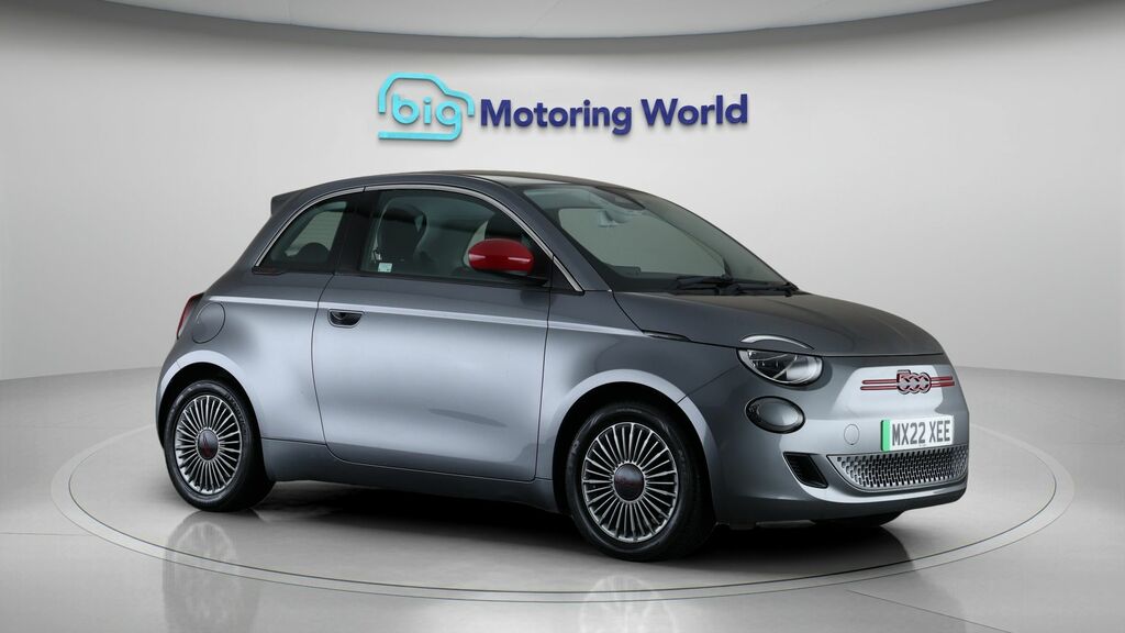 Fiat 500E Red Grey
