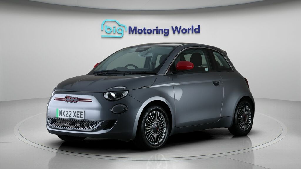 Fiat 500E Red Grey #3