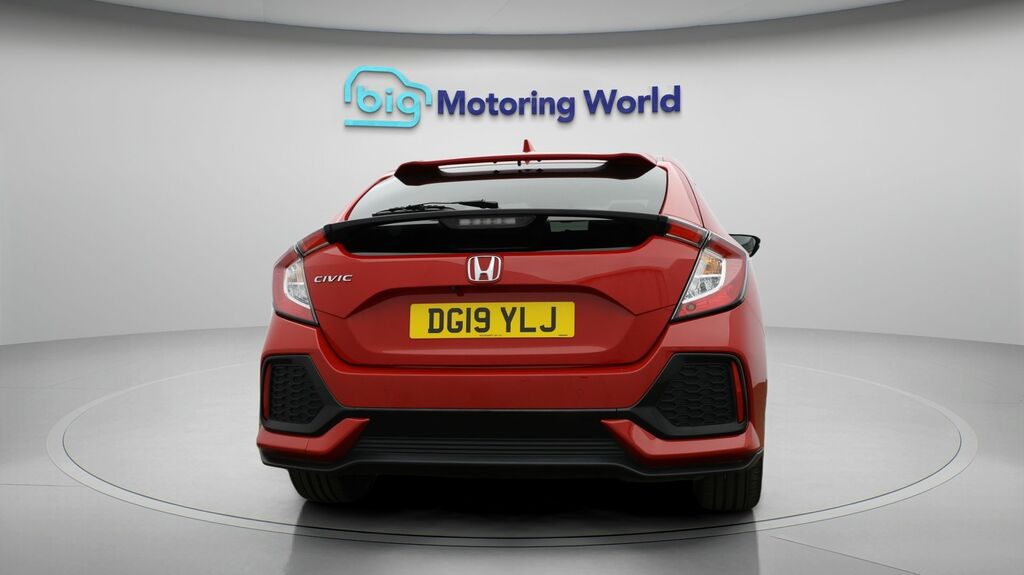 Honda Civic Ex Red #6