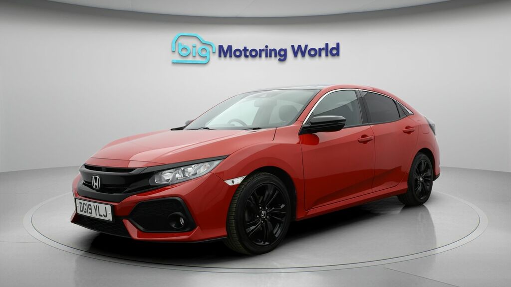Honda Civic Ex Red #3