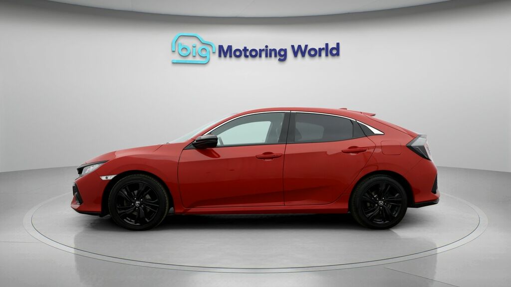 Honda Civic Ex Red #4