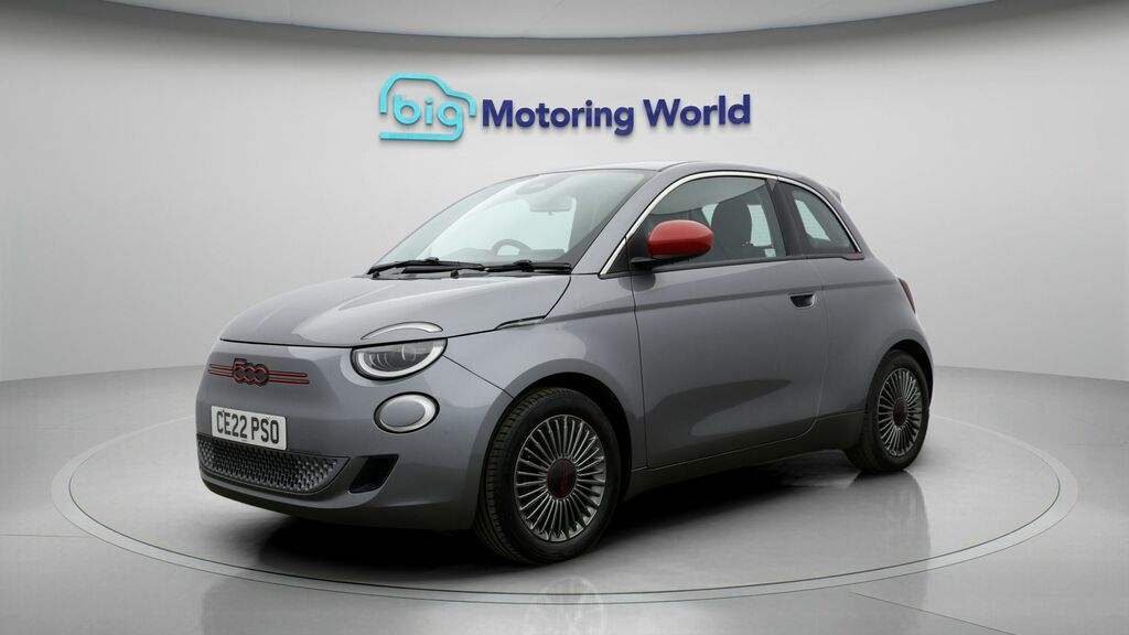Fiat 500E Red Grey #3