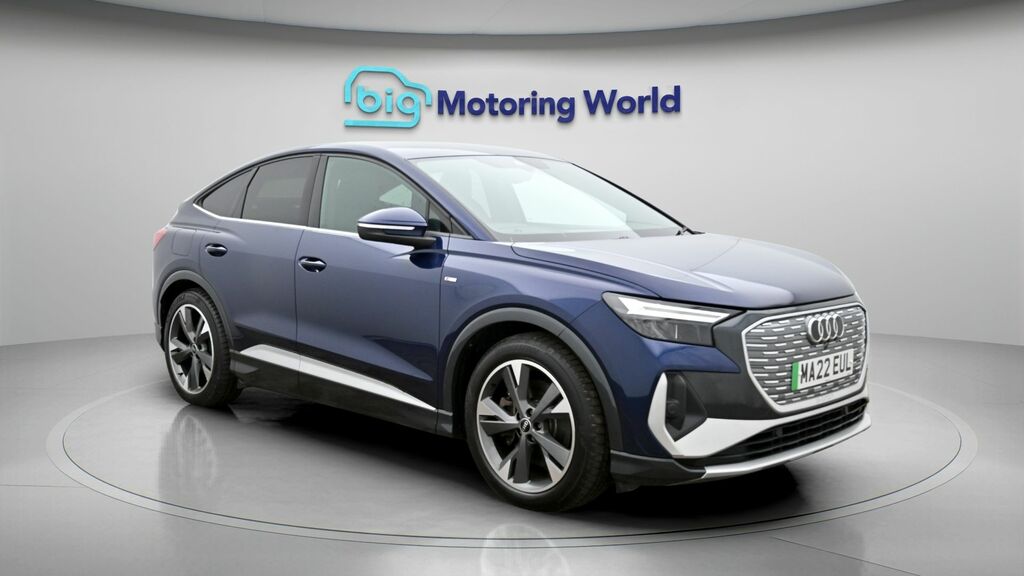 Audi Q4 E Tron S Line Blue